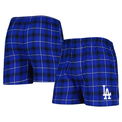 Unbranded Mens Concepts Sport Royal/Black Los Angeles Dodgers Ledger Flannel Boxers