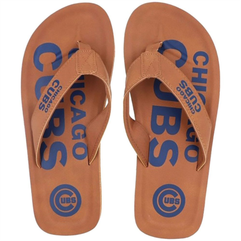 Mens FOCO Chicago Cubs Color Pop Flip Flop Sandals