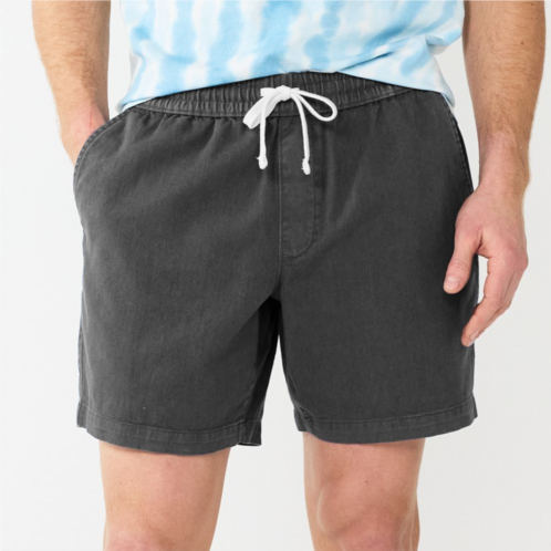 Mens Sonoma Goods For Life 7 Everyday Textured Twill Pull-On Shorts