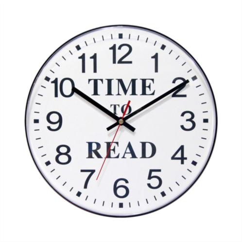 Infinity Instruments ITC Time to Read Round Wall Clock