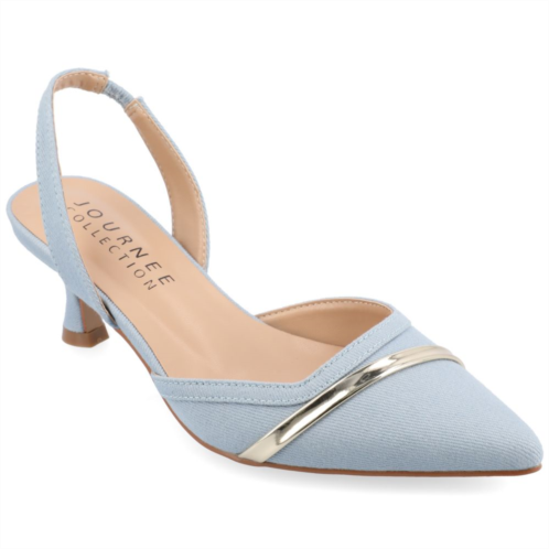 Journee Collection Nellia Womens Slingback Pumps
