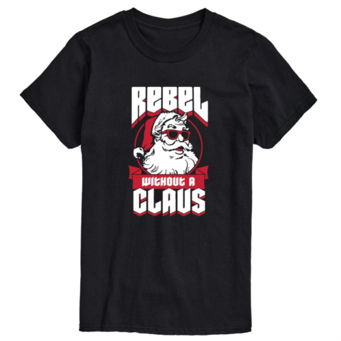 License Big & Tall Rebel Without A Claus Tee