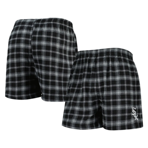 Unbranded Mens Concepts Sport Black/Gray Chicago White Sox Ledger Flannel Boxers