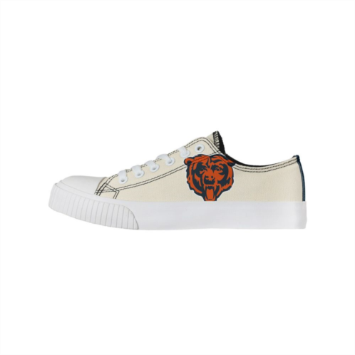 Unbranded Womens FOCO Cream Chicago Bears Low Top Canvas Shoes