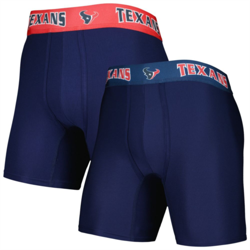 Unbranded Mens Concepts Sport Navy/Red Houston Texans 2-Pack Boxer Briefs Set