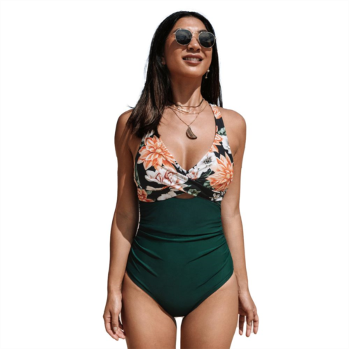 Womens CUPSHE Strappy One-Piece Swimsuit