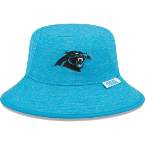 Mens New Era Heather Blue Carolina Panthers Bucket Hat