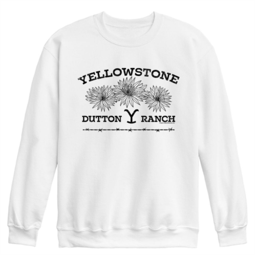 Licensed Character Mens Yellowstone Wildflowers Sweatshirt