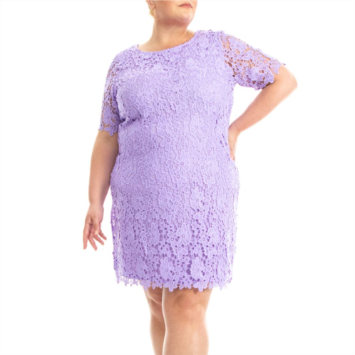 Plus Size Nina Leonard Lace Sheath Dress