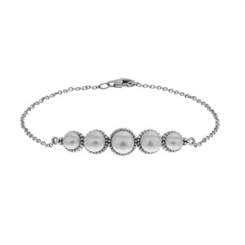 SIRI USA by TJM Sterling Silver Freshwater Cultured Pearl Bracelet