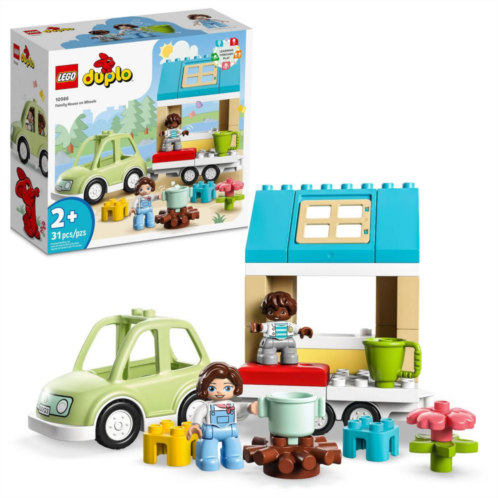 LEGO DUPLO Town Family House on Wheels 10986 Building Toy Set