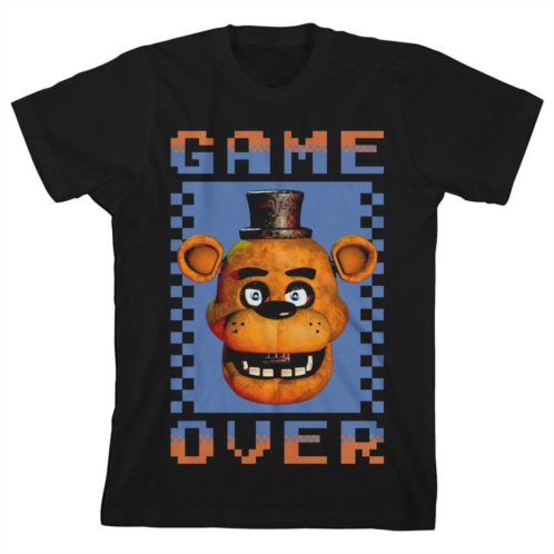 Licensed Character Boys 8-20 Five Nights At Freddys Game Over Graphic Tee