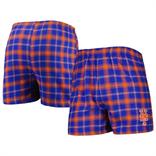 Unbranded Mens Concepts Sport Royal/Orange New York Mets Ledger Flannel Boxers