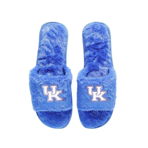 Unbranded Womens FOCO Royal Kentucky Wildcats Rhinestone Fuzzy Slippers