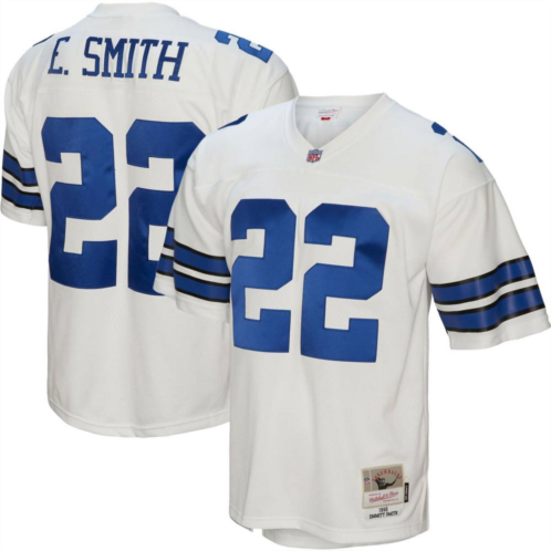 Unbranded Mens Mitchell & Ness Emmitt Smith White Dallas Cowboys 1992 Legacy Replica Jersey