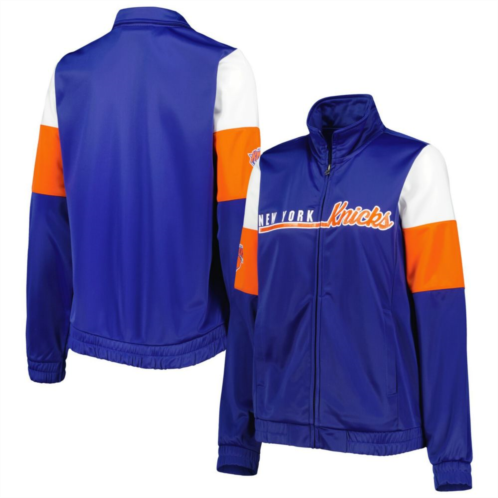 Womens G-III 4Her by Carl Banks Blue New York Knicks Change Up Full-Zip Track Jacket