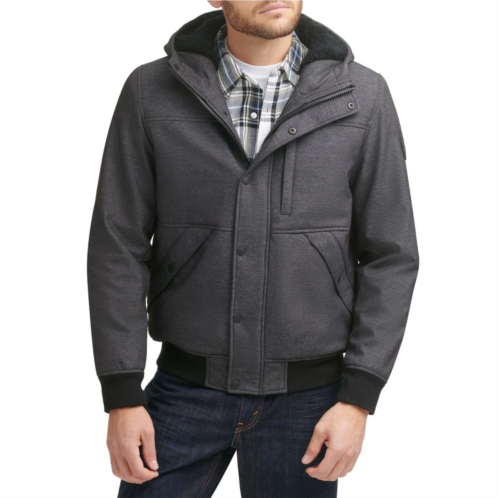 Mens Levis Soft-Shell Sherpa-Lined Bomber Jacket