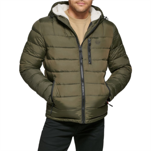 Mens Levis Hooded Puffer Jacket