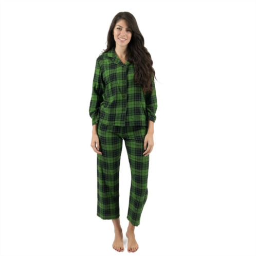 Leveret Womens Two Piece Flannel Pajamas Plaid