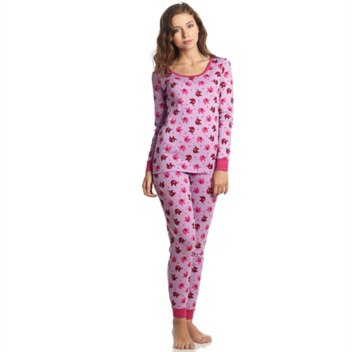 Leveret Womens Two Piece Cotton Pajamas Elephant