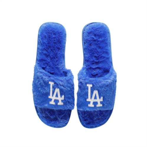 Unbranded Womens FOCO Royal Los Angeles Dodgers Rhinestone Fuzzy Slippers