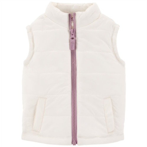 Baby Girl Carters Zip-Up Puffer Vest