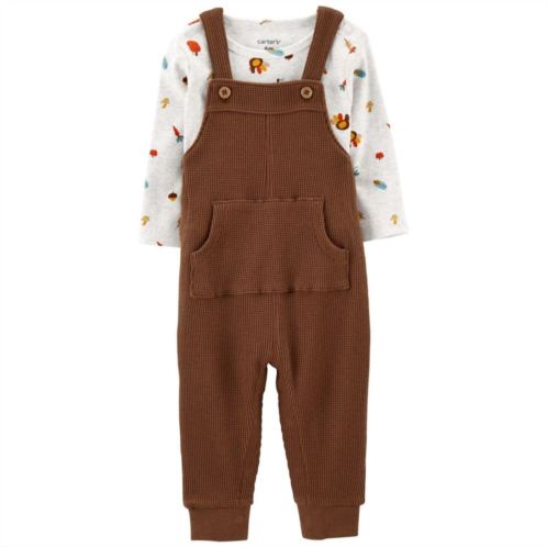 Baby Carters 2-Piece Thanksgiving Tee & Thermal Coverall Set