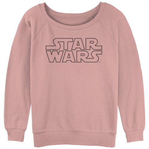 Licensed Character Juniors Star Wars Classic Logo Slouchy Graphic Sweatshirt