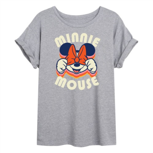 Licensed Character Disneys Minnie Mouse Juniors Minnie Mouse Flowy Graphic Tee