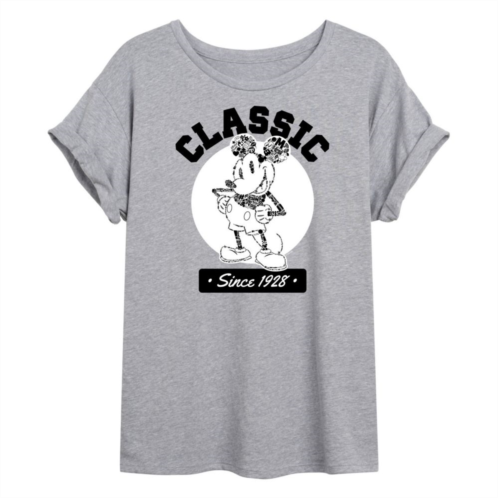 Licensed Character Disneys Mickey Mouse Juniors Mickey Classic Flowy Graphic Tee