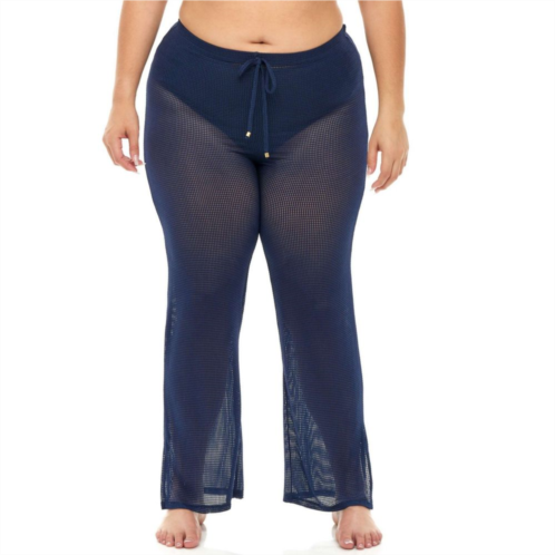 Plus Size Jordan Taylor Sheer Swim Cover-Up Pants