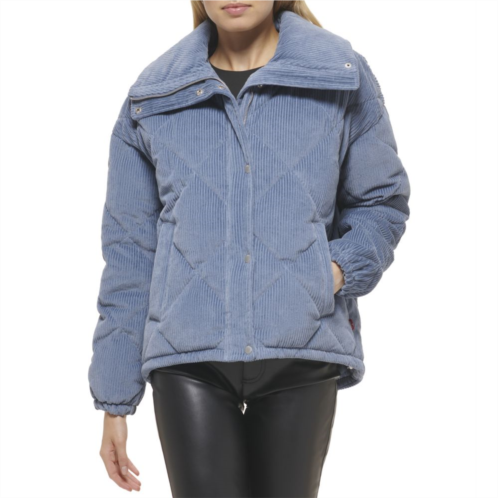 Womens Levis Corduroy Quilted Puffer Jacket
