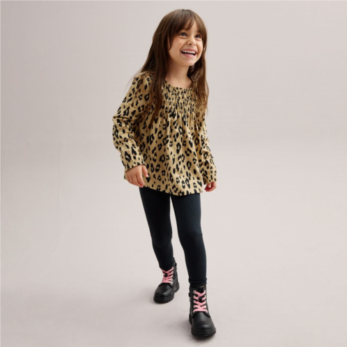 Toddler Girl Carters 2-Piece Leopard Top & Leggings Set