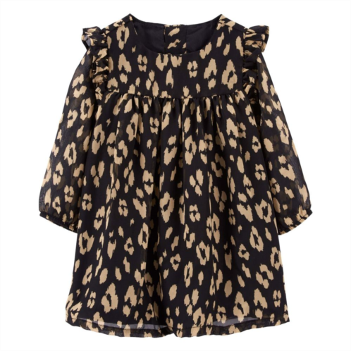 Baby Girl Carters Leopard Bow Dress