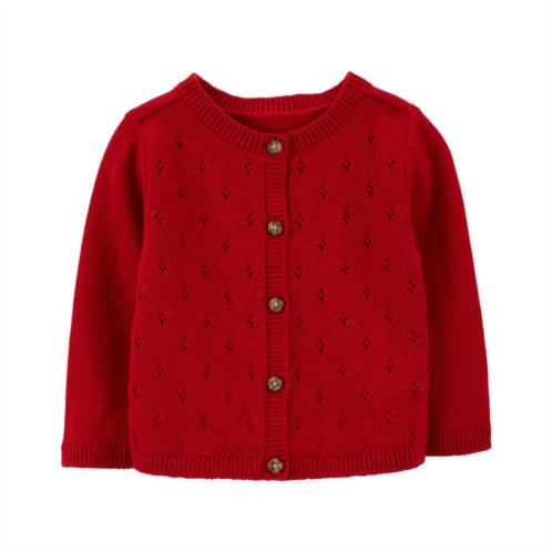 Baby Girl Carters Button-Front Cardigan