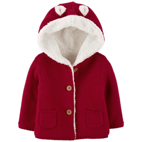 Baby Carters Sherpa-Lined Cardigan