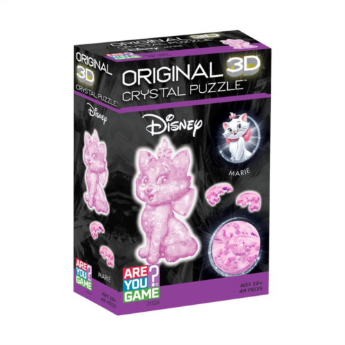 AREYOUGAMECOM 3D Crystal Puzzle - Disney Marie (Pink): 45 Pcs