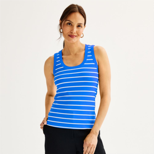 Womens Nine West Fitted Rib Tank Top