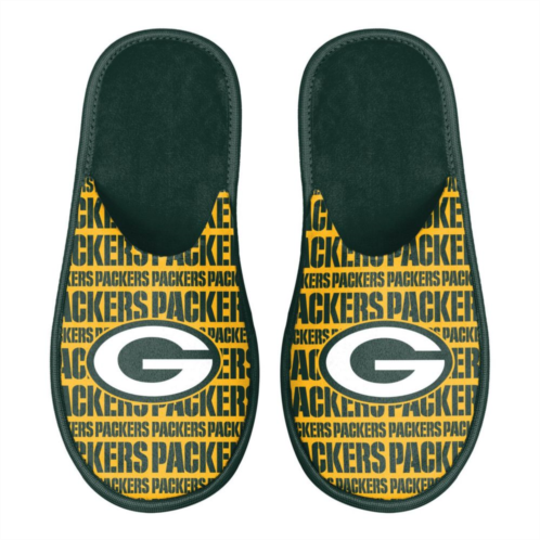 Unbranded Mens FOCO Green Bay Packers Scuff Logo Slide Slippers