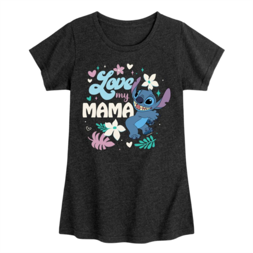 Licensed Character Disneys Lilo & Stitch Girls 7-16 Love My Mama Graphic Tee