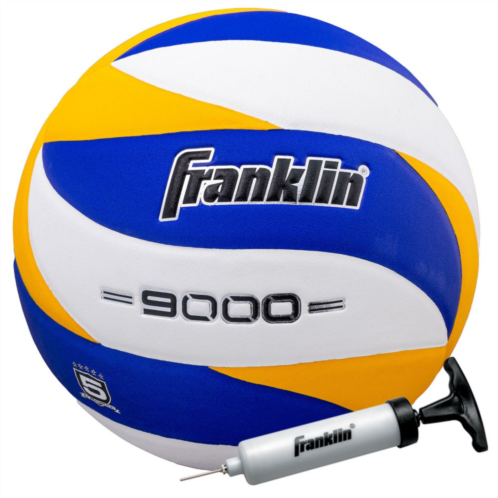 Franklin Sports 9000 Indoor Official Size and Weight Volleyball with Air Pump Included