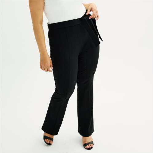 Juniors Plus Size SO Self Belted Pull-On Flare Pants