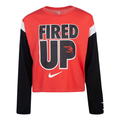 Girls 7-16 Nike 3BRAND by Russell Wilson Fired Up Graphic Tee