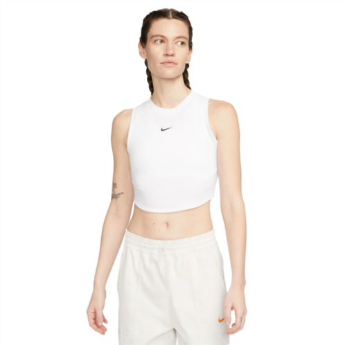Womens Nike Sportswear Essentials Ribbed Cropped Tank Top