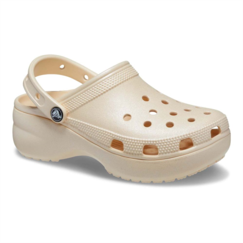 Crocs Classic Platform Womens Shimmer Clogs