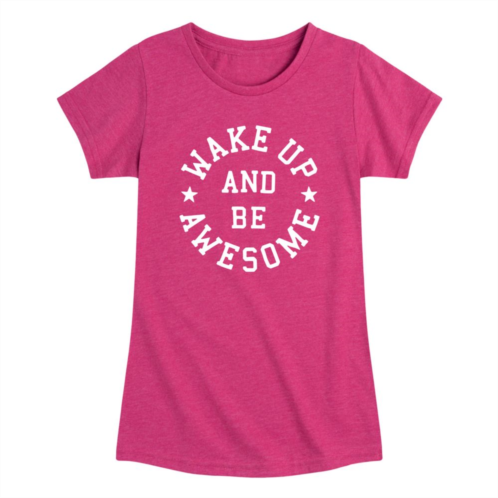 Licensed Character Girls 7-16 Wake Up Be Awesome Graphic Tee