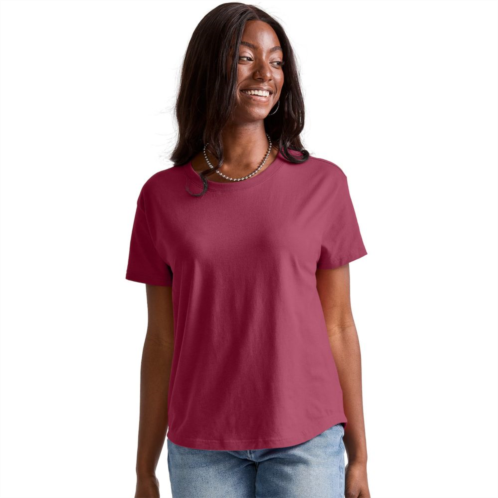 Womens Hanes Originals Relaxed Fit Cotton Tee