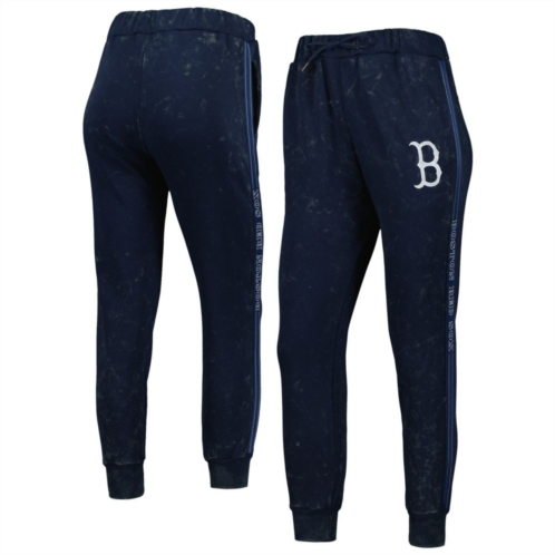 Womens The Wild Collective Navy Boston Red Sox Marble Jogger Pants