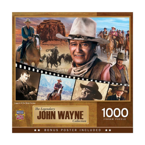 Masterpieces Puzzles John Wayne Legend of the Silver Screen 1000-Piece Puzzle