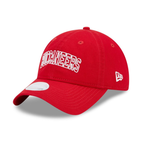 Womens New Era Red Tampa Bay Buccaneers Collegiate 9TWENTY Adjustable Hat